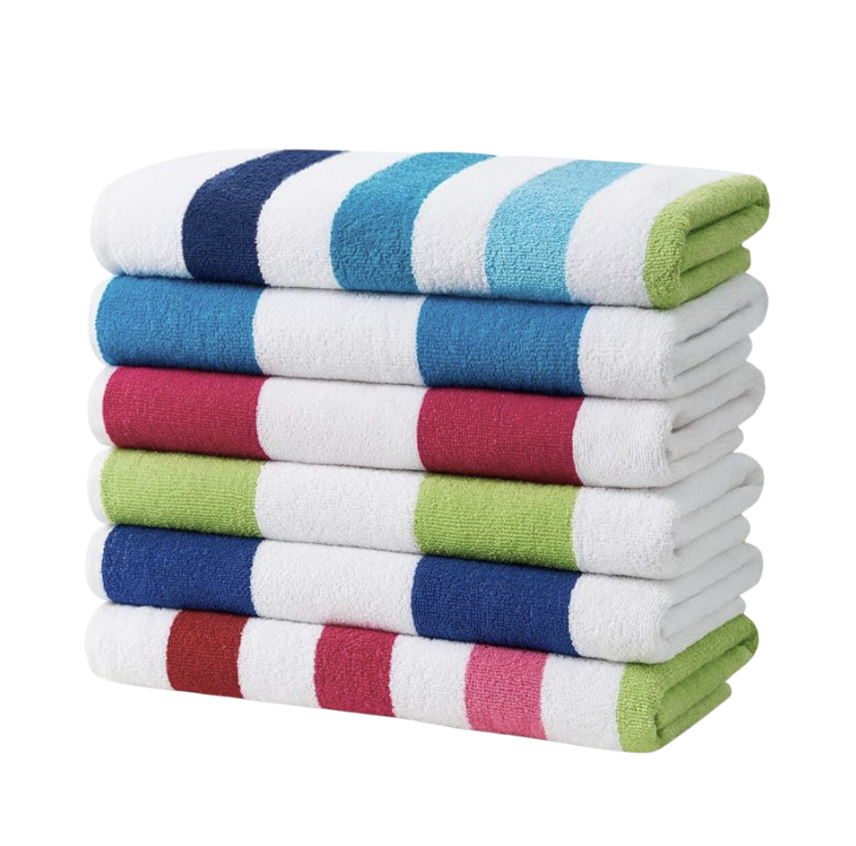 Cabana Stripe Towel Set of 6